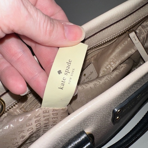 Kate Spade Black and Cream Satchel - Picture 10 of 14